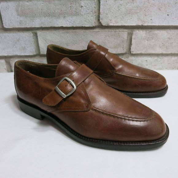 Cable & Co. Oil Tanned Leather Monk Strap Oxfords - Picture 2 of 7